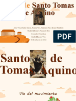 5 Vias de Santo Tomas de Aquino - Corrientes Filosoficas