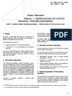 ISO 7500-2 creep testing machine verification