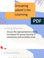 SST 506 Grouping Students For Learning Part 1