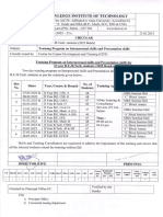 Circular - II Year B.E., B.Tech. Interpersonal Skills - 001