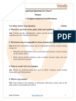 CBSE Class 9 Science Chapter 15 Improvement in Food Resources Important Questions 2022-23