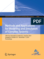 Methods and Applications For Modeling and Simulation of Complex Systems