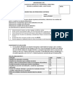 Examen FINAL Ejercicios