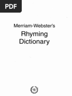 韦伯斯特押韵词典Merriam.Webster s.Rhyming.Dictionary