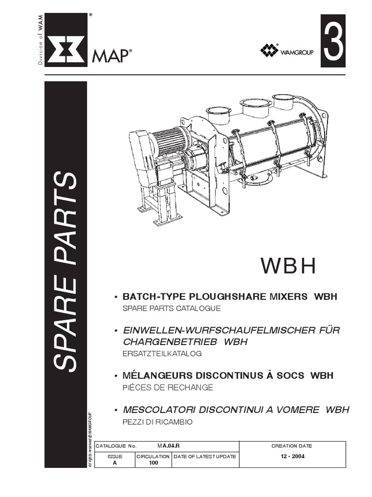 Manual Book MAP WBH Spare Parts | PDF | Pneumatics | Gas Technologies