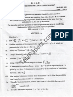 RISC Second Preboard Maths