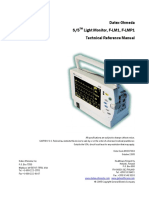 Datex-Ohmeda S-5 Light Monitor - Technical Reference Manual (2005)