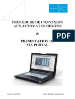 Automates Siemens - Procédure de Connexion - V0 - 2017-12-08