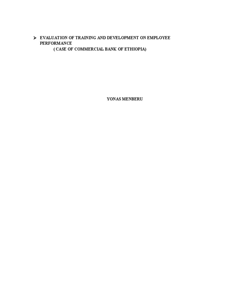Impact of Training in Emplloyee Performance | PDF | Evaluation | Employment
