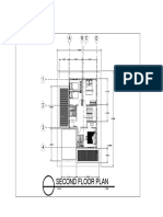 Second floor plan dimensions in meters