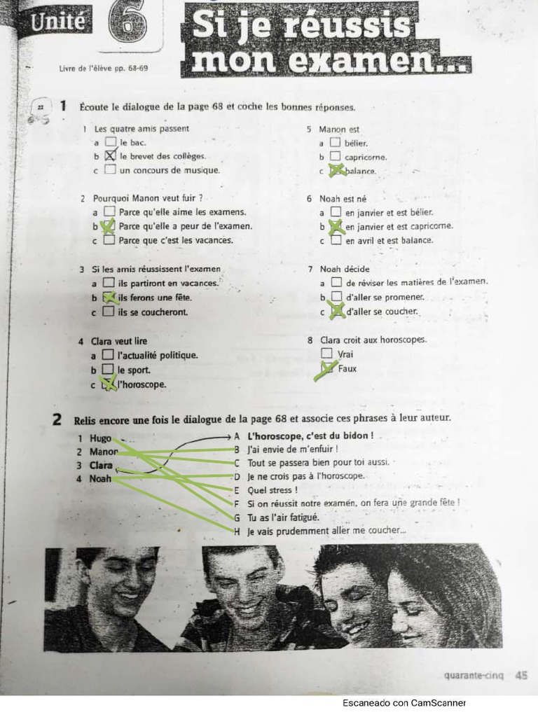 Unité 6 Cahier Dexercises | PDF
