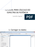 Tutorial cálculo espectro potência