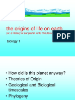 Origin of Life On Earth