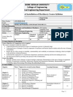 Maintenance Course outline