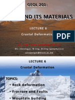 Lecture 6 - Crustal Deformations