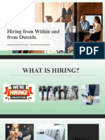Hiring From Within and From Outside