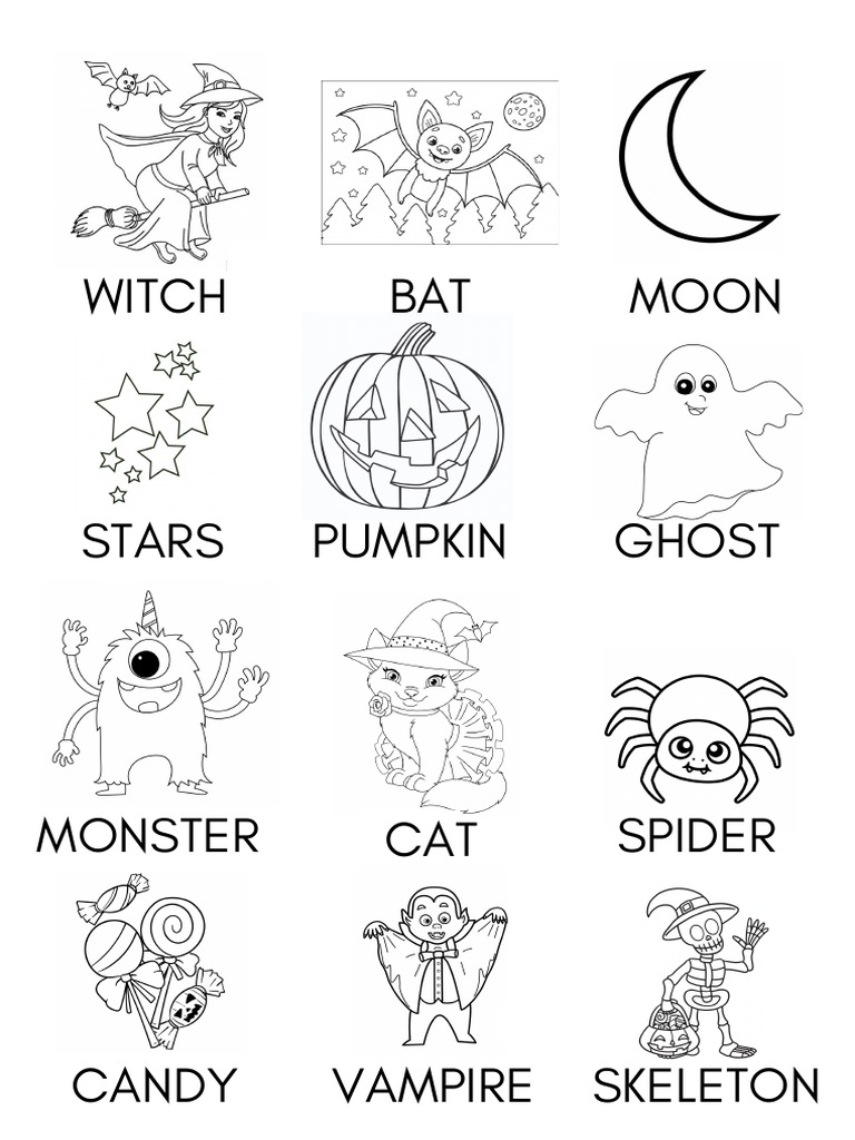 Halloween Flashcards PDF