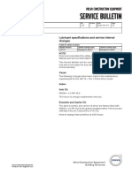 SB 160 COS 131 Ver 1 SD110 Lubricant Specifications and Service Interval Changes - 20210113