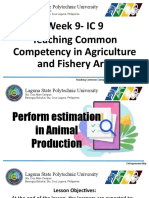 Perform Estimation in Animal Production