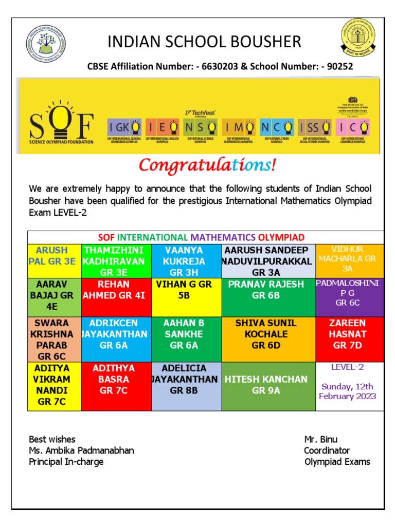 Isb Sof Imo Level 2 PDF