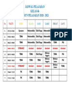 Jadwal Kelas 6