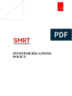 SMRT - Investor Relations Policy