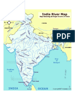 Indian Map Rivers 304