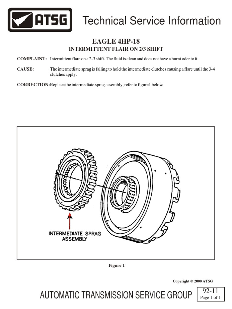 Technical Service Information Automatic Transmission Service Group PDF