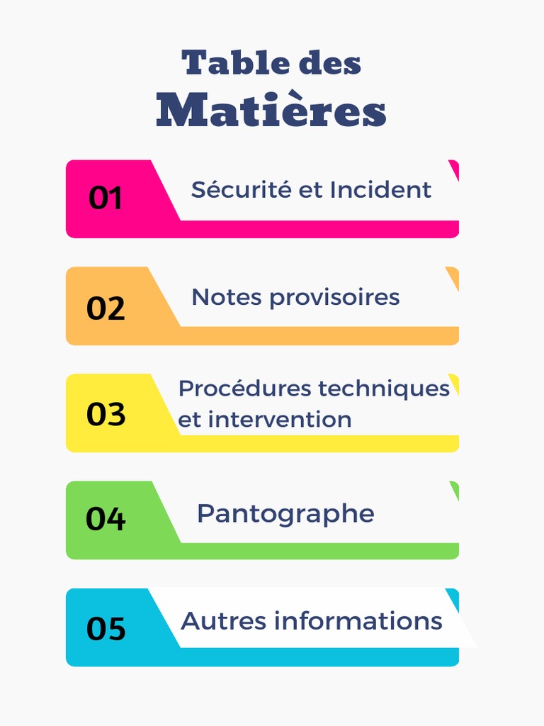 Light Grey Colorful Simple Abstract Table of Contents | PDF