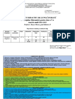 Proiect de Lungă Durată MATEMATICA cl.5 2022-2023