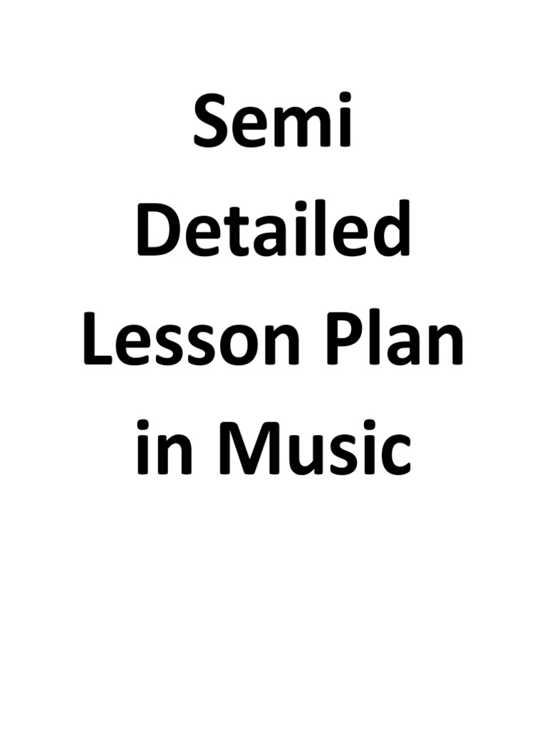 Understanding Musical Notes and Rests A Lesson Plan on Identifying