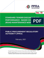 STD or Procurement of Performance-Based Contracts-Road Maintenance Works