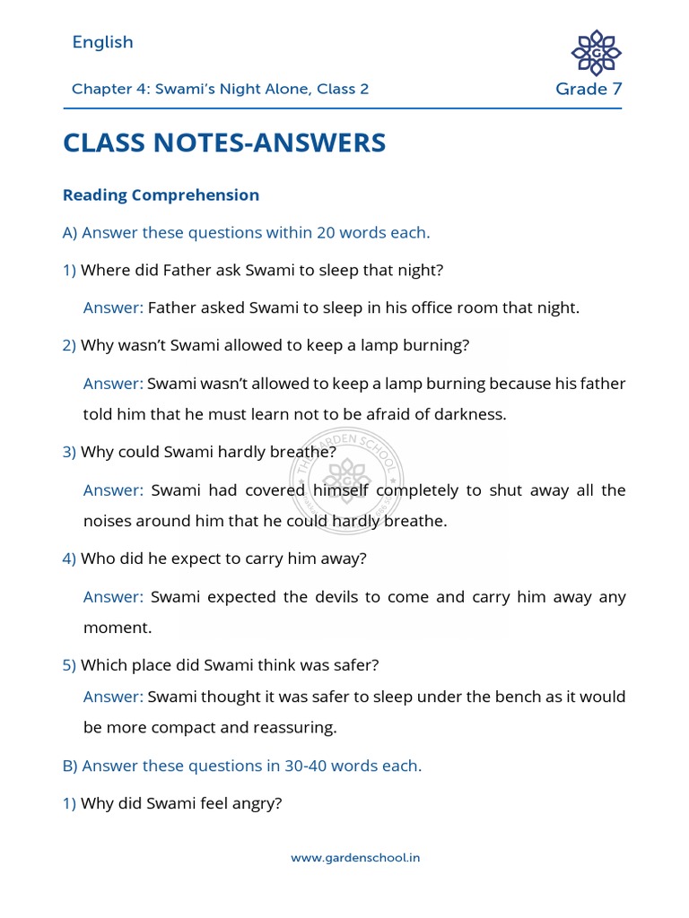 AK CN Grade+7 English Chapter+4 Class+2 | PDF