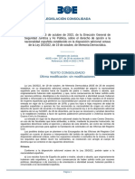 Instrucción de 25 de Octubre de 2022 de La Dirección General de Seguridad Jurídica y Fe Pública Sobre La Disposición Adicional Octava LMD