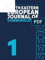 South Eastern European Journal of Communication, 1, 2019.
