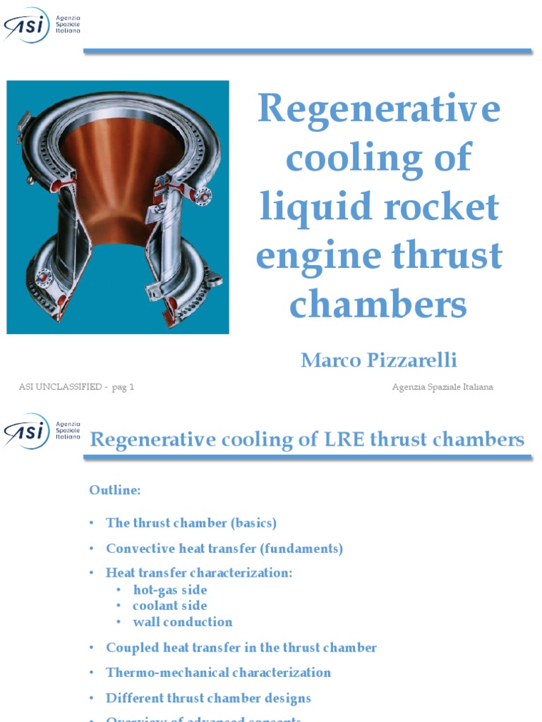 Regenerative Cooling of Liquid Rocket Engine Thrust Chambers | PDF ...