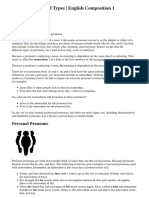 Pronoun Cases and Types English Composition 1