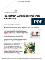 Tradeoffs in Sustainability-Oriented Innovations