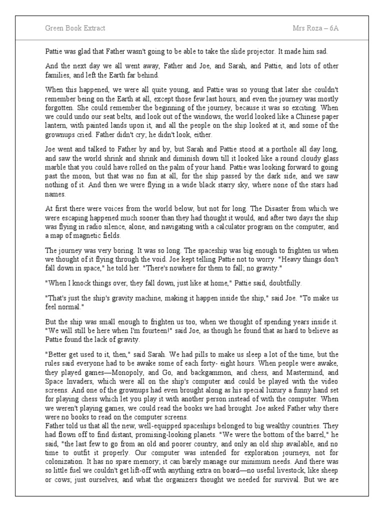 Green Book Extract PDF