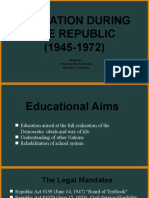 Education During The Republic