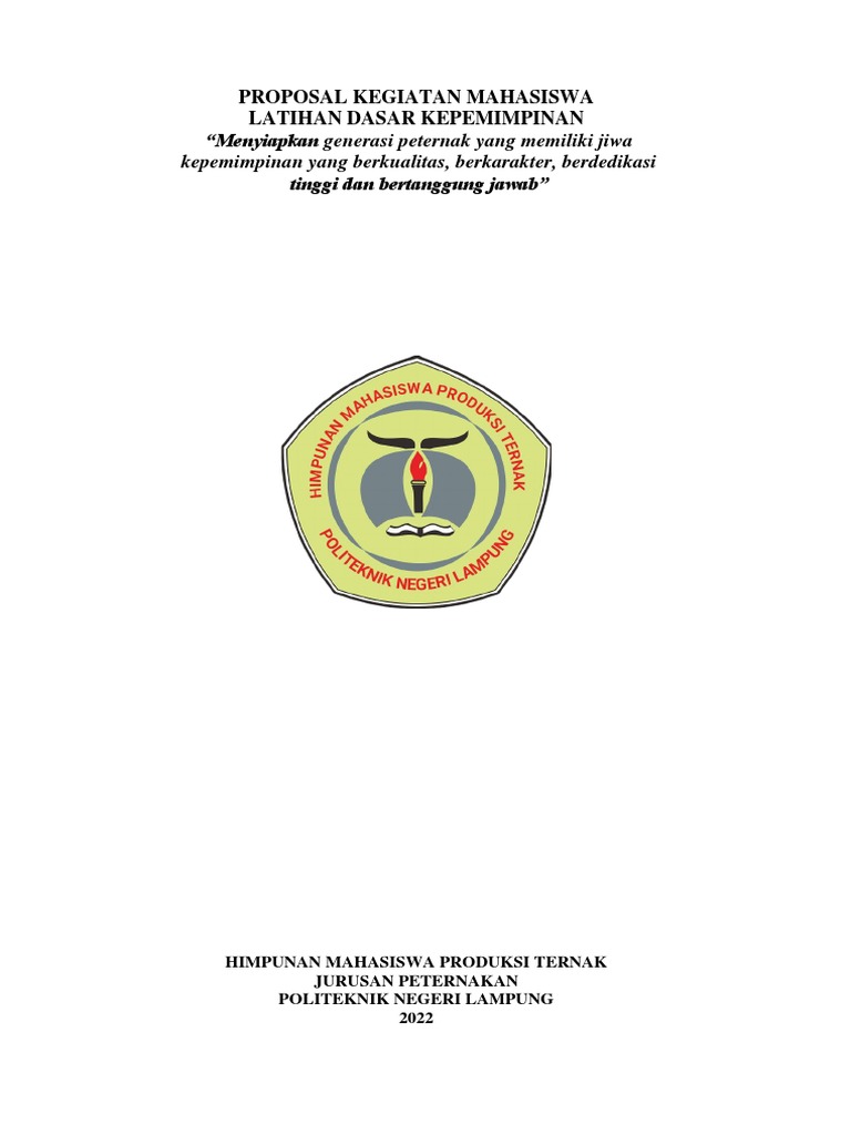 Proposal Ldk Himaster 2022 Revisi 1 Pdf
