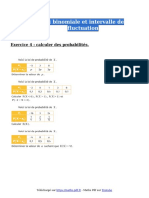 Loi Binomiale Et Intervalle de Fluctuation Exercice 4 Premiere