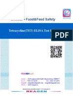 Reagen Tetracycline (Tet) Elisa Test Kit Manual