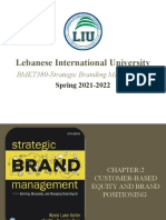 Strategic Brand Management BMKT380 CH2