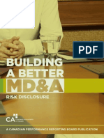 Building A Better MD and A Risk Disclosure