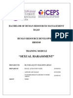 Training Module - Sexual Harassment