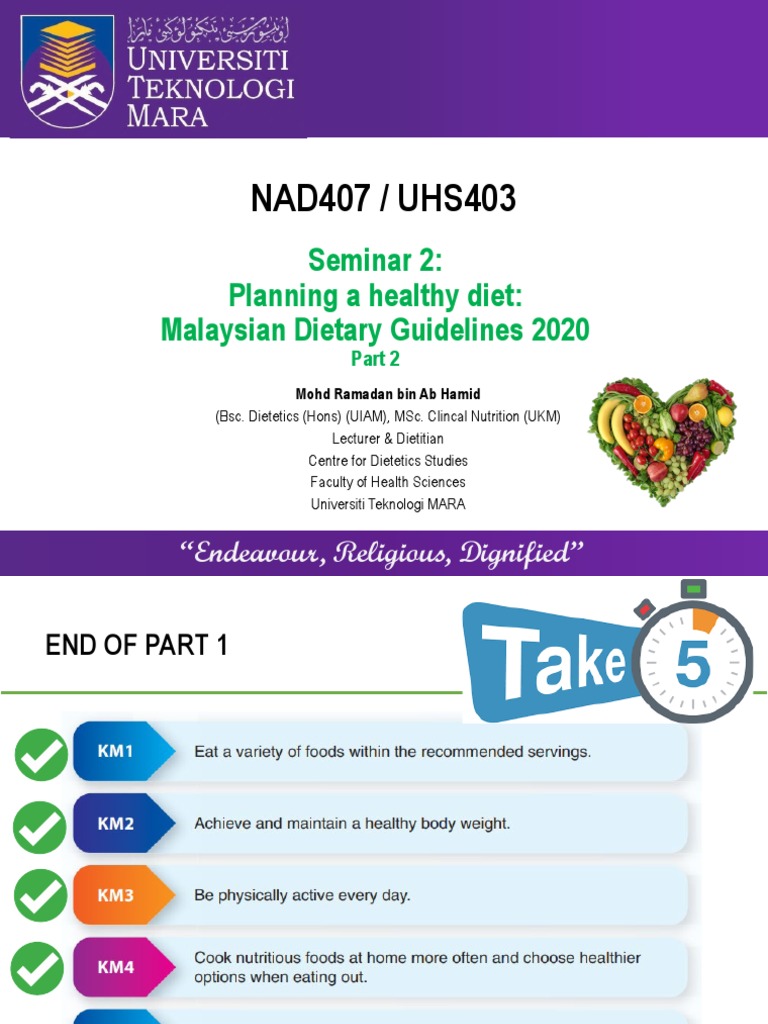 Seminar 2 Part 2 Planning A Healthy Diet Mdg21 Pdf Carbohydrates