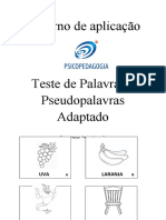 Teste de Palavras e Pseudopalavras