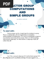 Factor Group Computations and Simple Groups