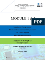 Microprocessor Learning Module 1 & 2